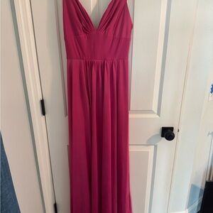 Elegant Pink Maxi Dress